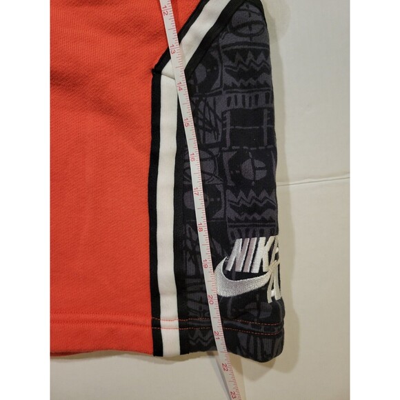 NIKE AIR Basketball Shorts Red Black Knit Sweat‎ Active Mens Size S Embroidered - Picture 9 of 9